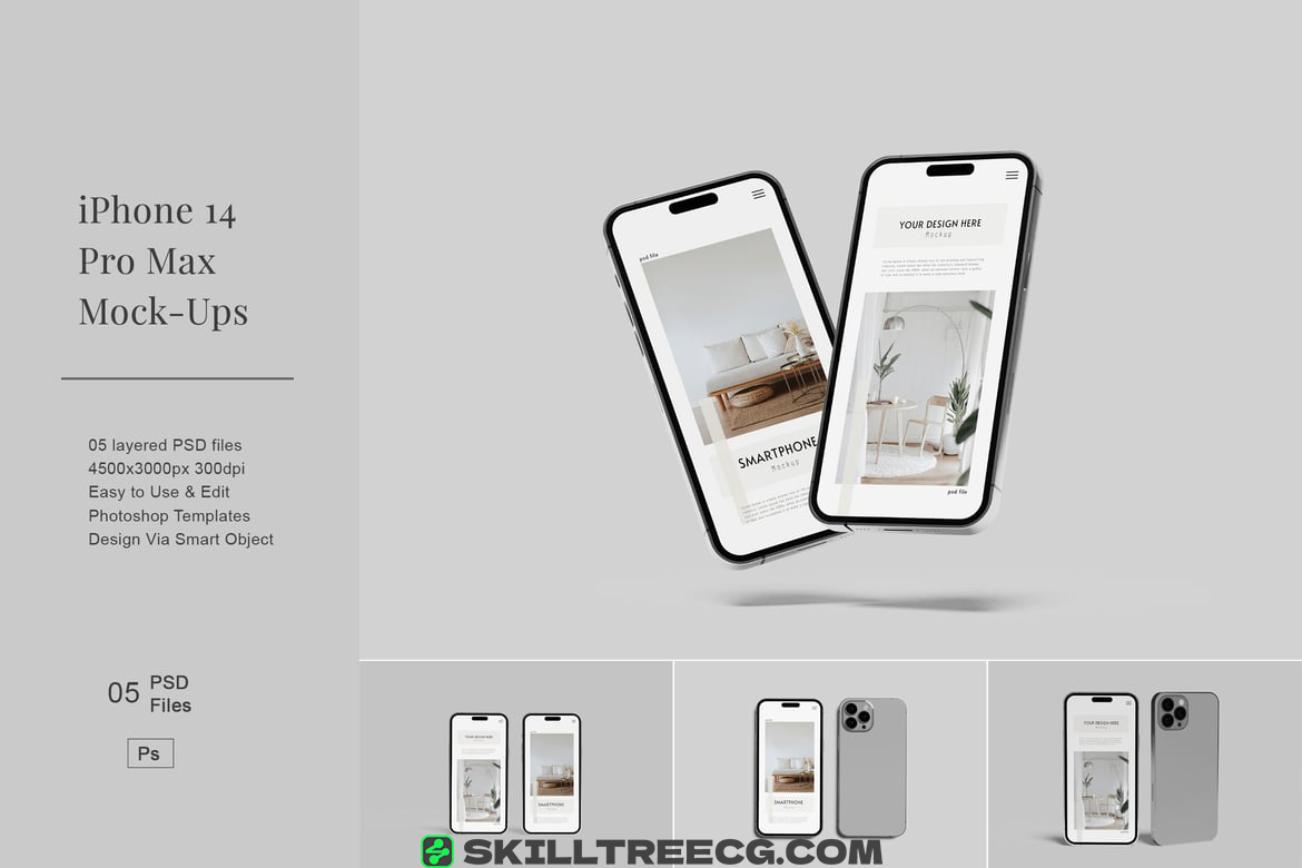 iPhone 14 Pro Max Mock-ups（538232）-技能树